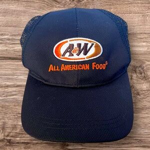 A&W Black Mesh Trucker Hat